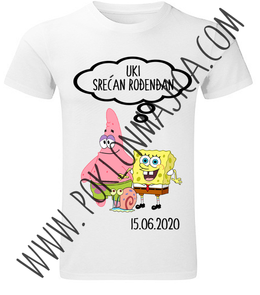 Poklon za rodjendan  deca/Majice sa stampom za decu/sundjer bob.jpg